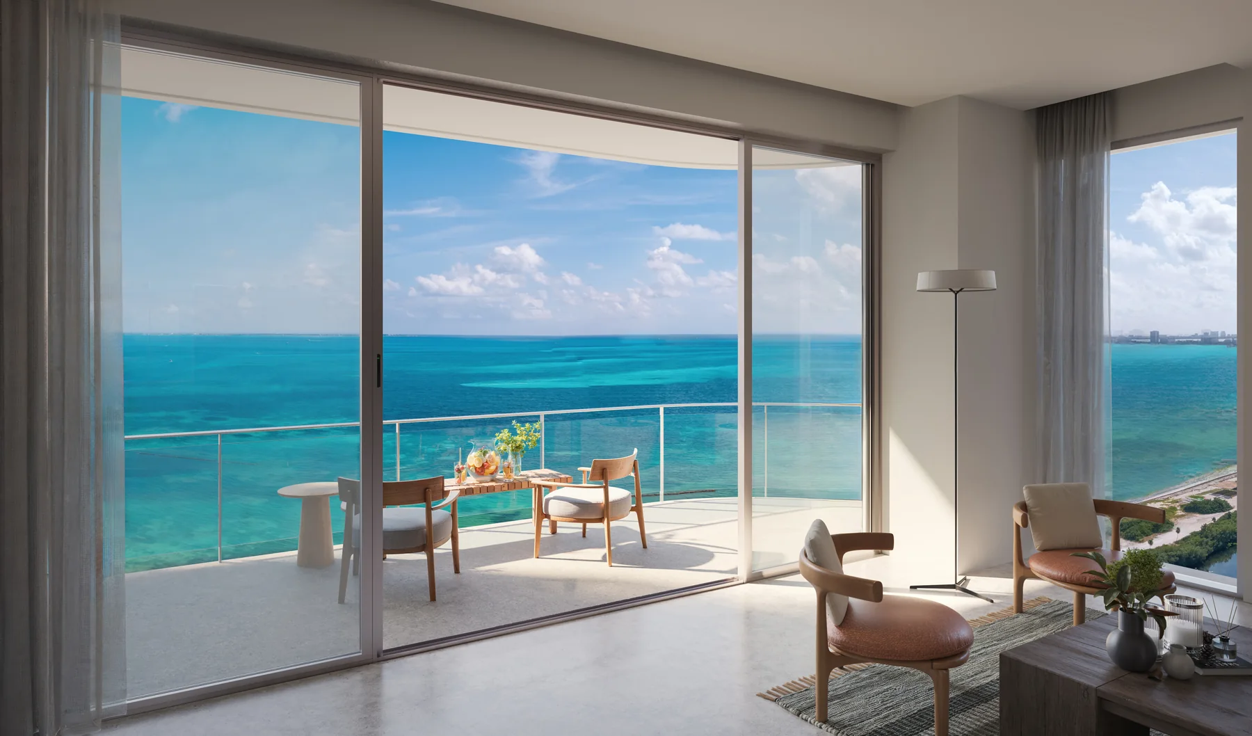 Vista al Caribe desde SLS Ocean Beach Residences